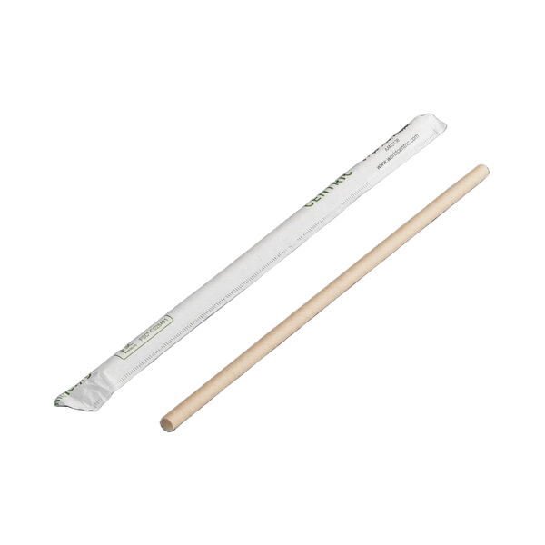 8” FSC® Kraft Paper Straw | Individually Wrapped | 6000/CASE - World Centric
