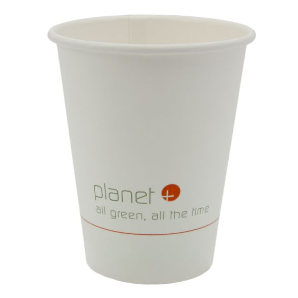 8 oz Compostable Hot Cup | PLA Lined SFI® Paper | 1000/case - Planet+