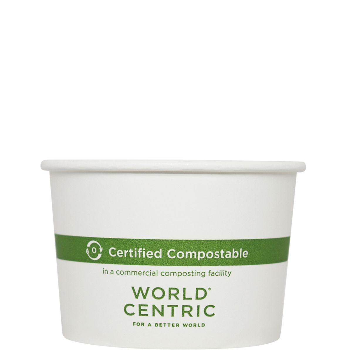 8 oz FSC® Paper Bowl | White  | 1000/case - World Centric