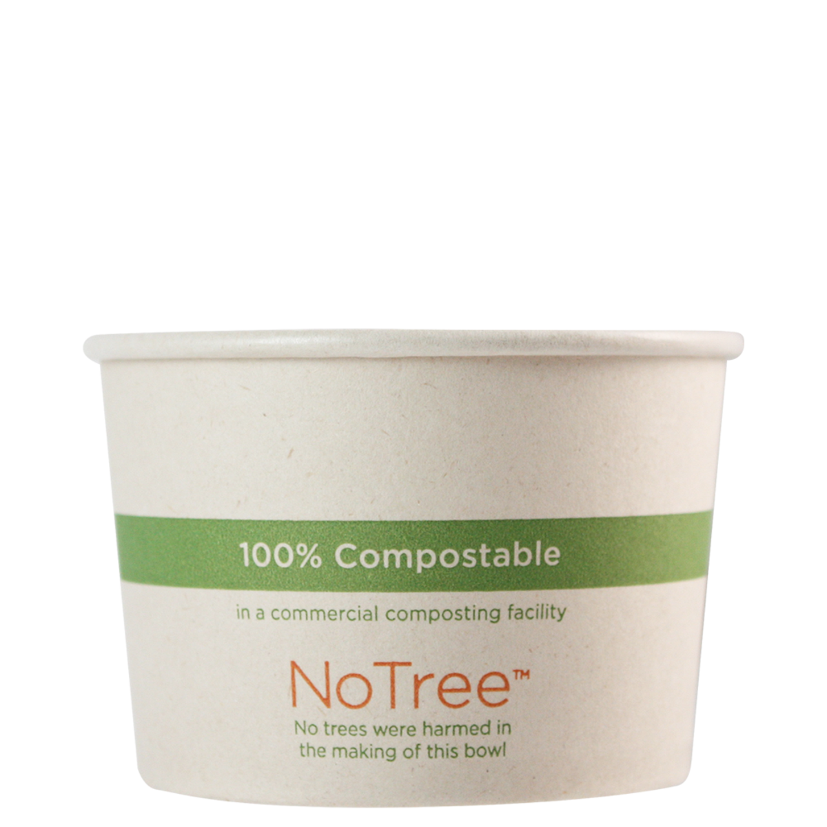 8 oz Hot & Cold Paper Food Container | PLA Lined | NoTree | 500/case - World Centric