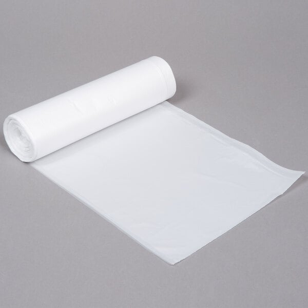 45 Gallon HDPE Clear trash bags 40"x48" 22mic - 150/case - Wellcare