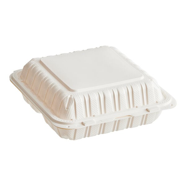 8x8 Hinged clamshell - Natural MFPP - 150/case - Wellcare