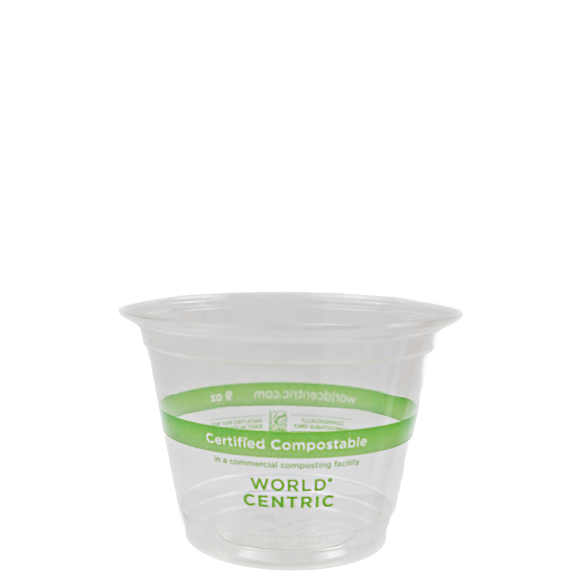 9 oz Cold Cup Squat | Clear | Certified Compostable | 1000/case - World Centric