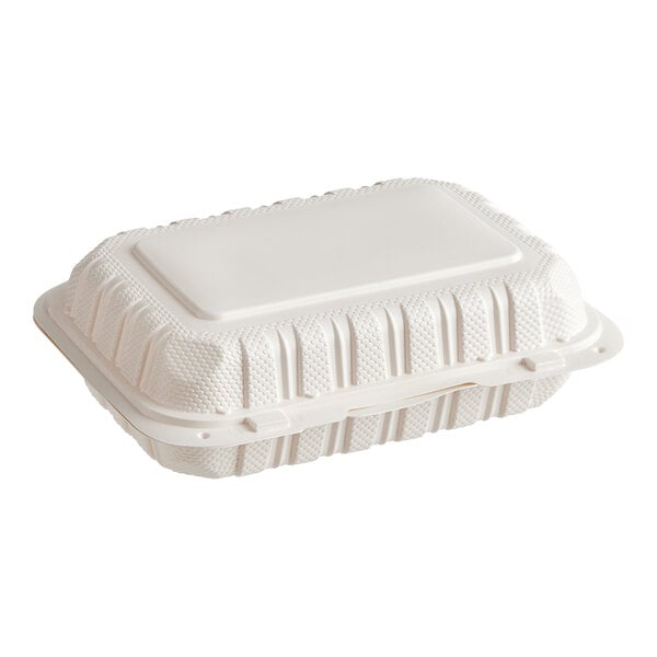 9x6 MFPP ECO White Hinged Container 150/case - Wellcare