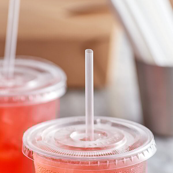 CLEAR PLASTIC STRAWS 7.75" WRAPPED, 12000/CASE - Wellcare
