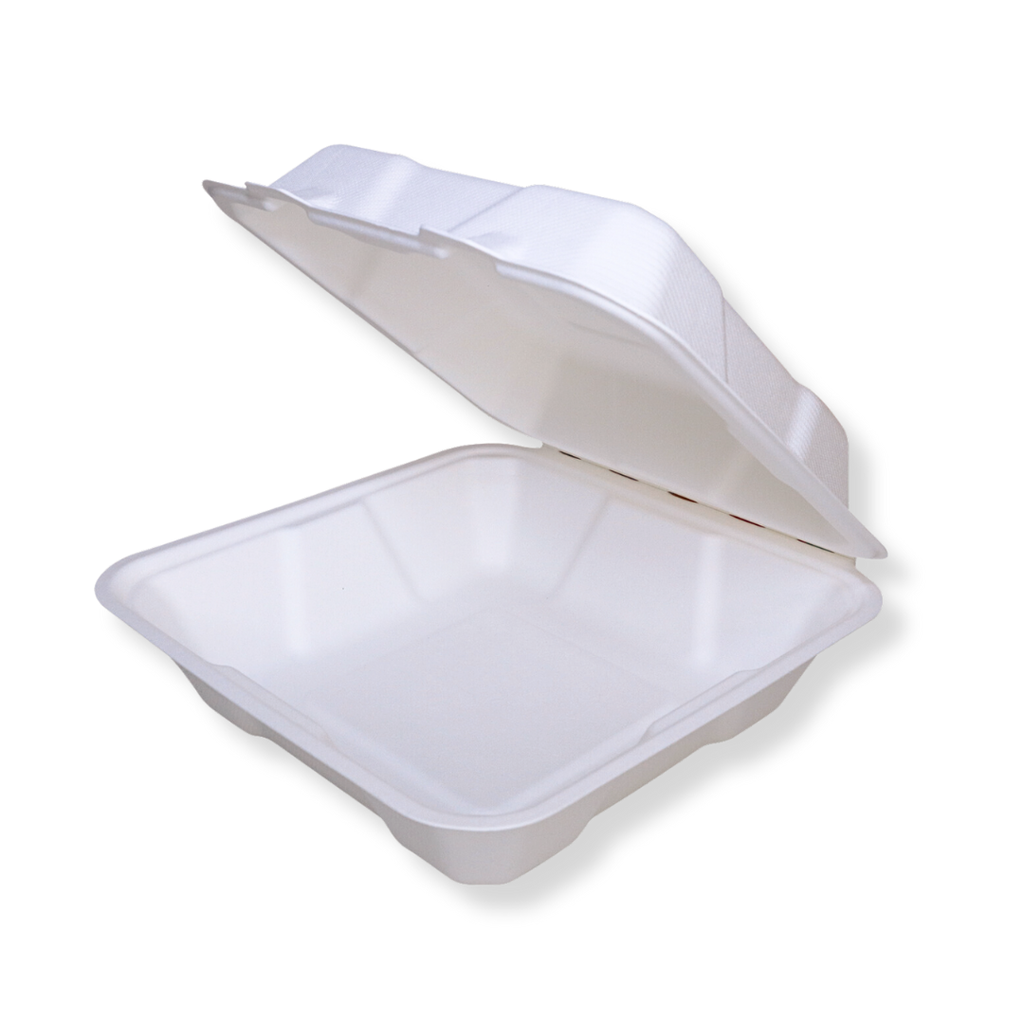 Clamshell 8x8 Bagasse 200p | HL88 | DEP