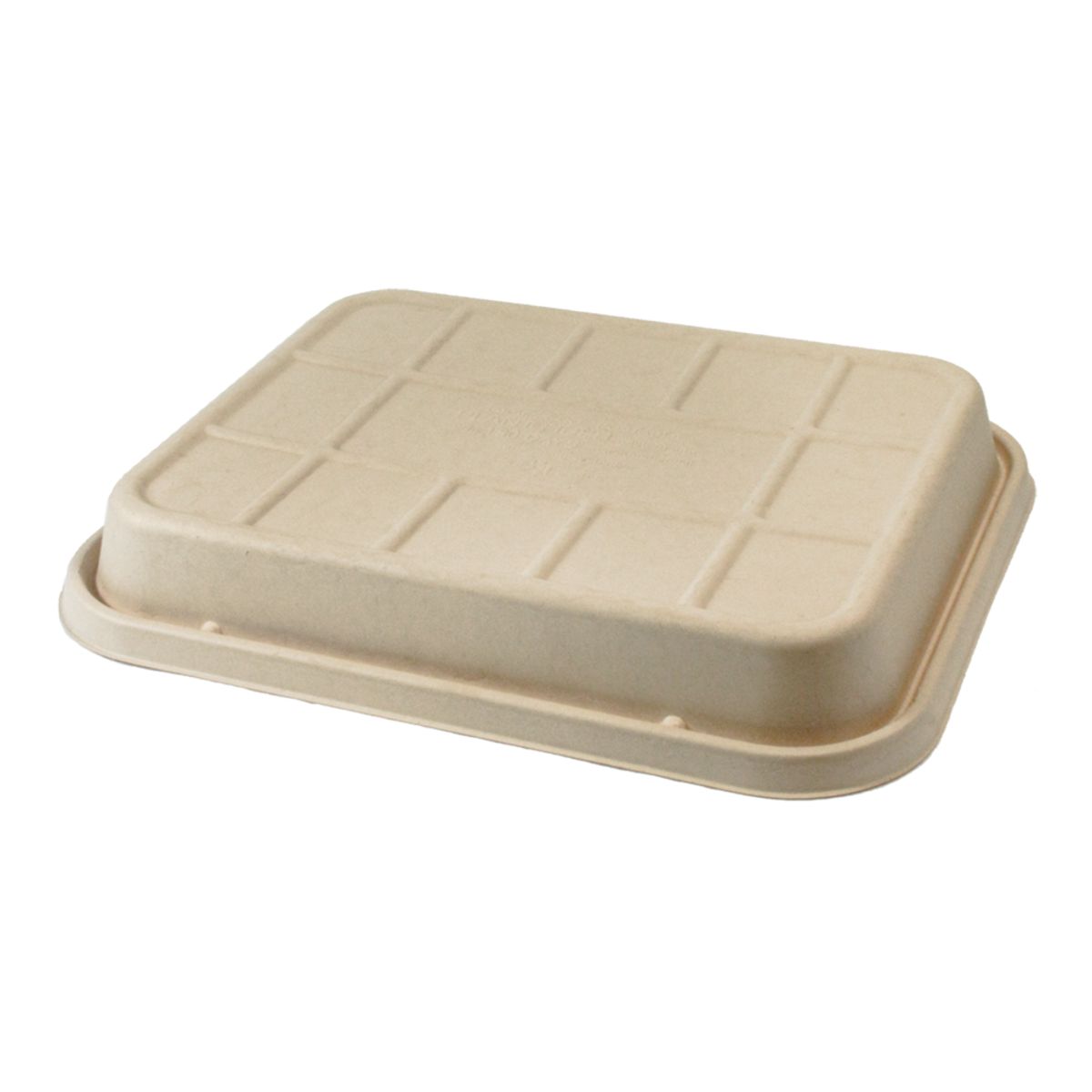 Fiber Catering Tray Lid Raised | Fits Half Size (104 to 120 oz) | 200/case - World Centric
