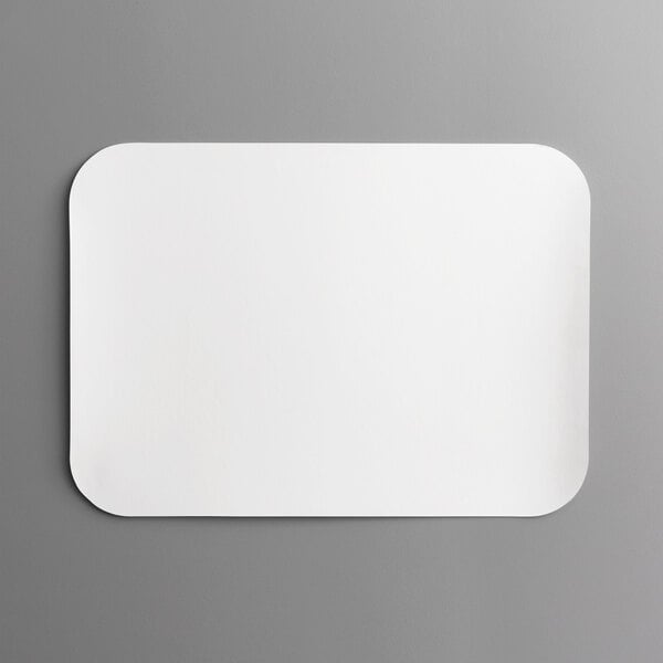 Foil-Laminated Board Lid for 2.25 lb. & 1.5 lb. Shallow Foil Take-Out Container - 500/Case