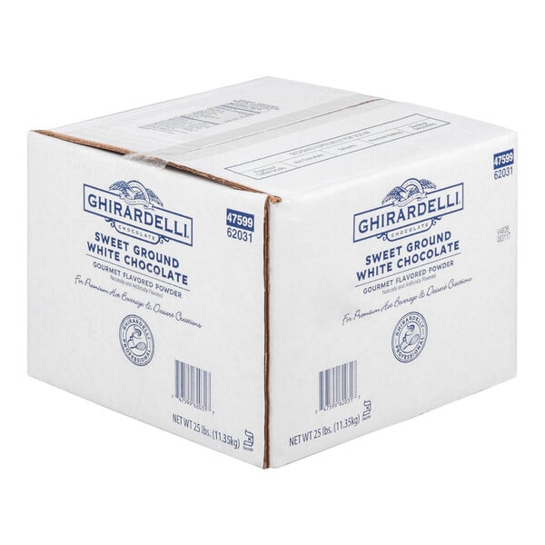 Ghirardelli 25 lb. Sweet Ground White Chocolate Flavored Powder