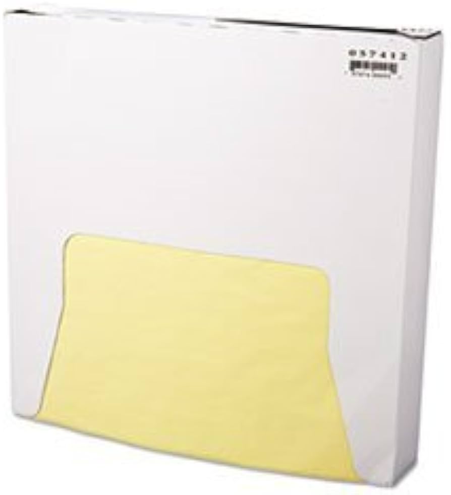 Grease Resistant Wrap PFAS FREE 12x12 Yellow 5000/case - Wellcare