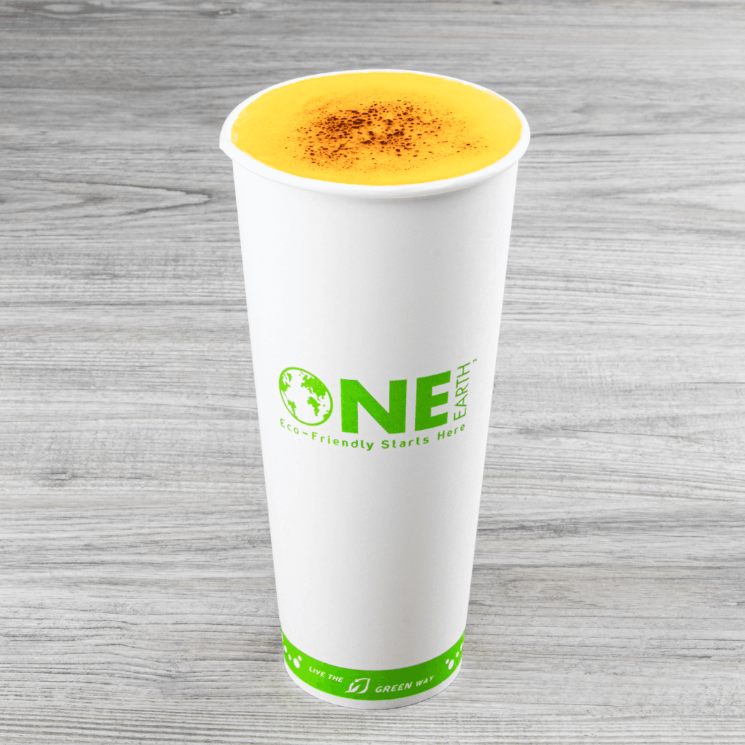 Karat Earth 24 oz Eco-Friendly Paper Hot Cups (90mm), One Cup, One Earth Print - 500 pcs