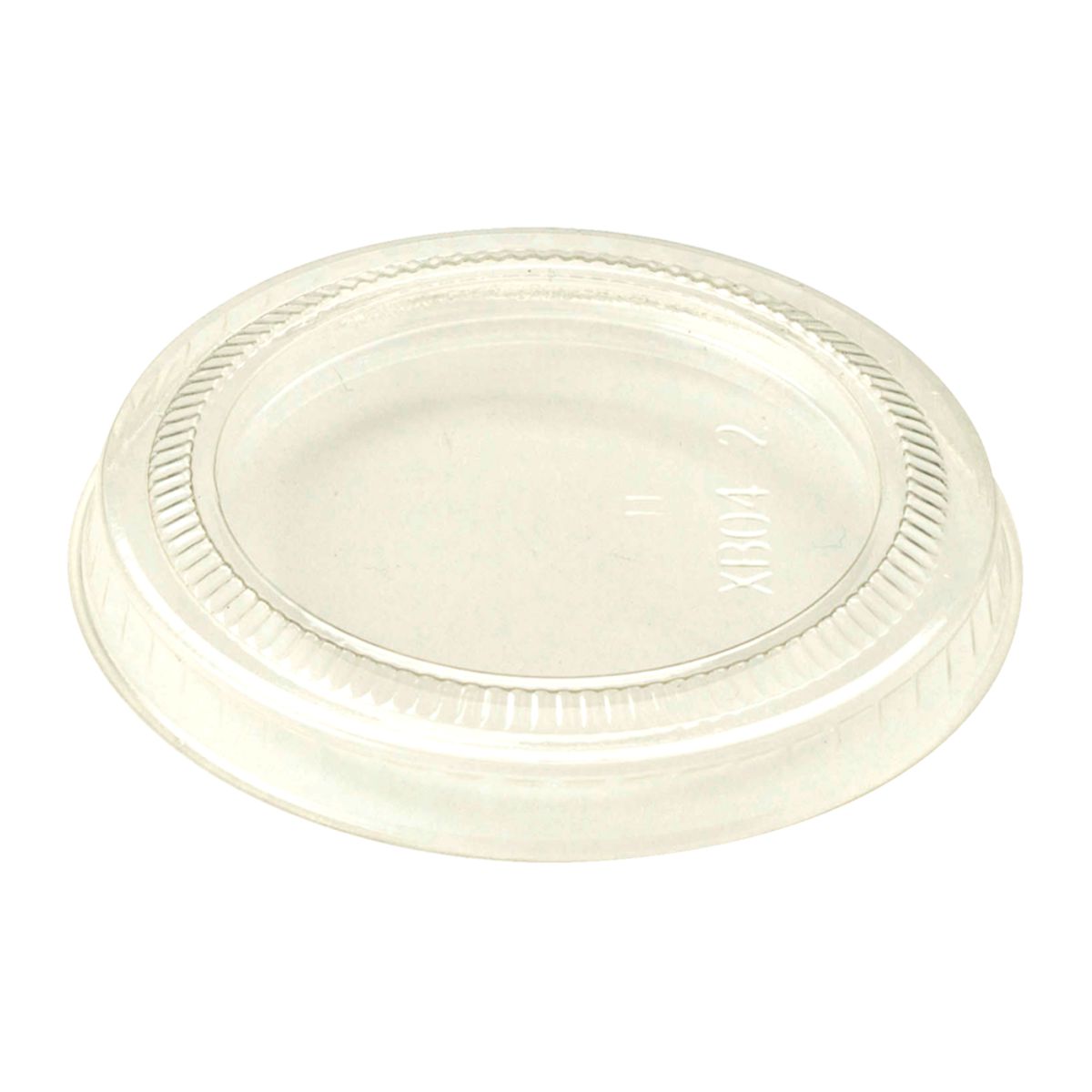LID PLA - 2 to 3 oz Portion Cups, Flat, Clear | 2000/case - World Centric