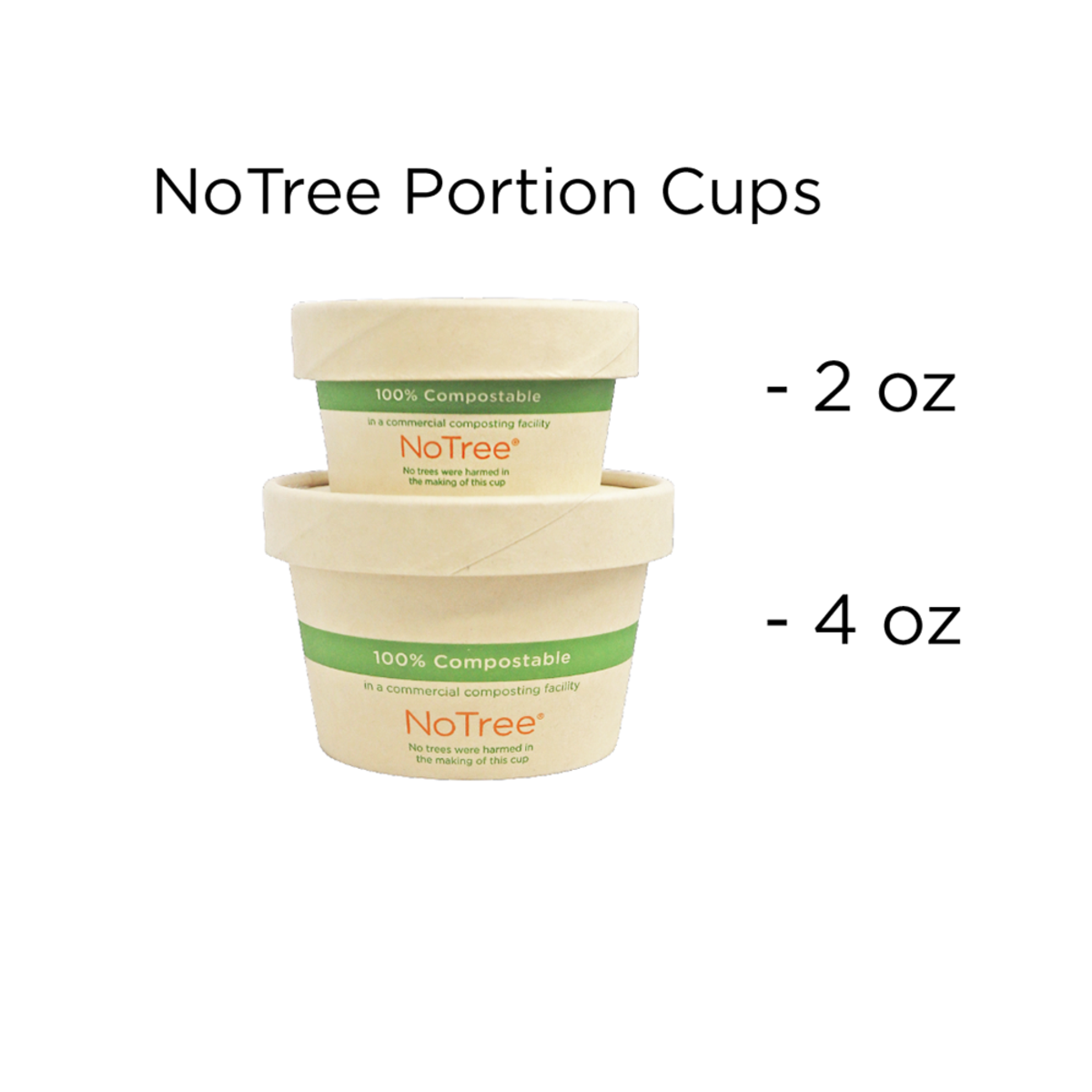 Lid for 2 oz Paper Portion Cup | NoTree | 1000/case - World Centric