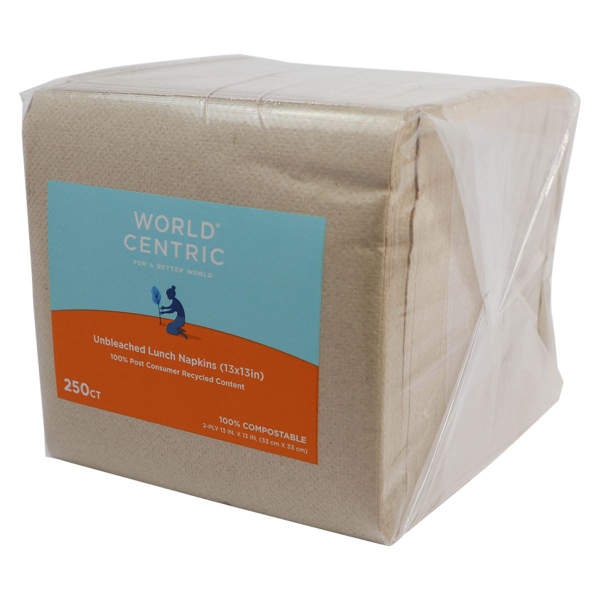 Lunch Napkins, 6.5 in Square (2-ply) | 4500/case - World Centric