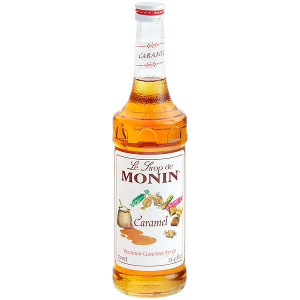 Monin Caramel Flavoring Syrup 750 ml Glass Bottle