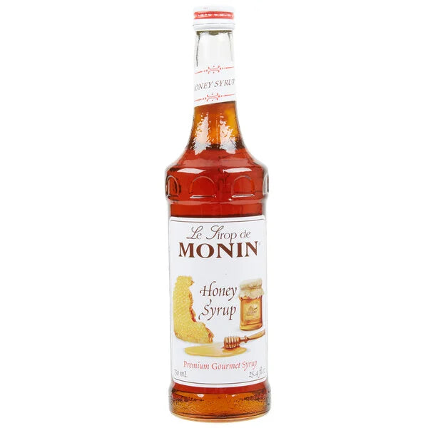Monin Honey Syrup Flavoring Syrup 750 ml Glass Bottle