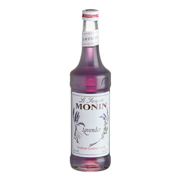 Monin Lavender Flavoring Syrup 750 ml Glass Bottle