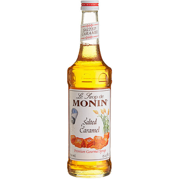 Monin Salted Caramel Flavoring Syrup 750 ml Glass Bottle