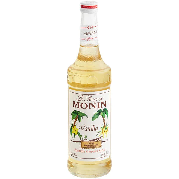 Monin Vanilla Flavoring Syrup 750 ml Glass Bottle