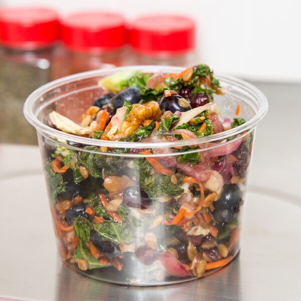 PET Clear Deli container 16 oz 500pcs/case - Wellcare