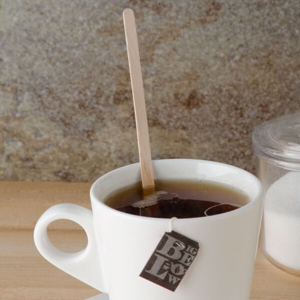 Royal Paper R825 7 1/2" Eco-Friendly Wood Coffee Stirrer - 5,000/Case