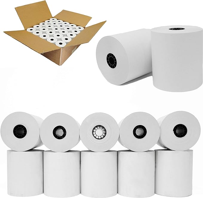 TP318230 | Thermal Paper roll | BFA FREE | 3 1/8" x 230ft | 50 rolls/case - Wellcare