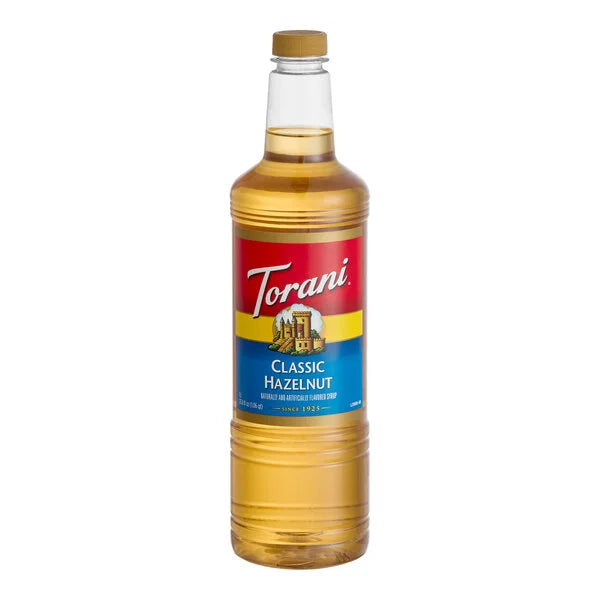 Torani Classic Hazelnut Flavoring Syrup 1 Liter