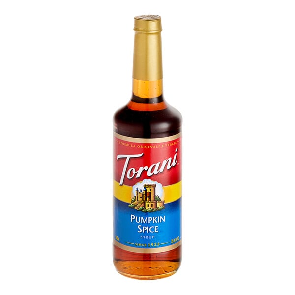Torani Pumpkin Spice Flavoring Syrup 750 mL Glass Bottle