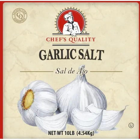 Garlic Salt | 10 lbs | Chef's Quality - 4 Jars